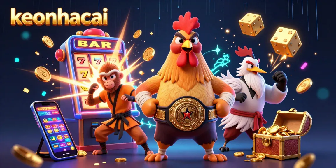 Experience the thrill of keonhacai with vibrant 3D casino characters and dynamic game elements.