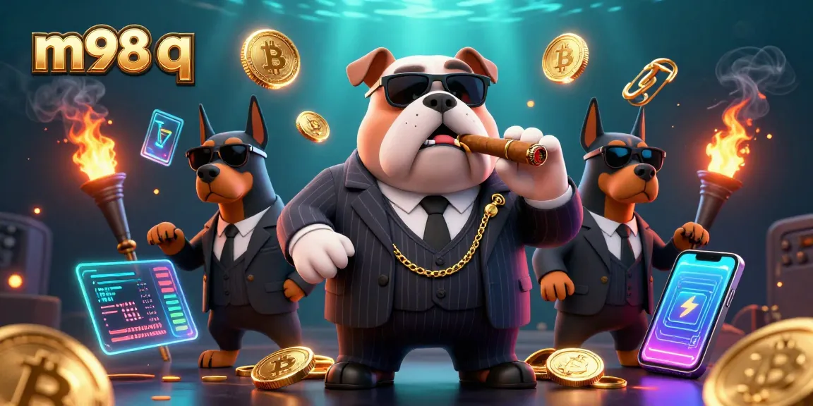 Engage with m98 q through stunning casino action, featuring a mafia boss and dynamic crypto elements.