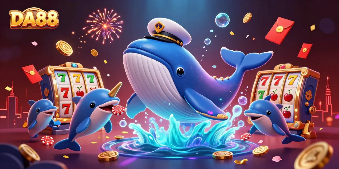 Join the fun at DA88 with vibrant slot games and colorful underwater characters.