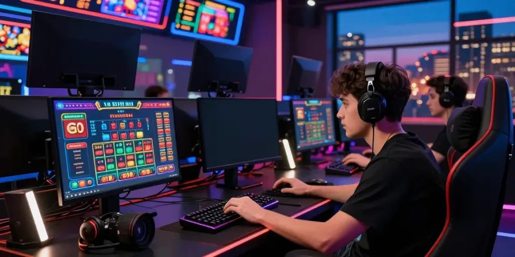 Dynamic gaming experience at http://sin88-onl.com/ with vibrant atmosphere and engaging player.