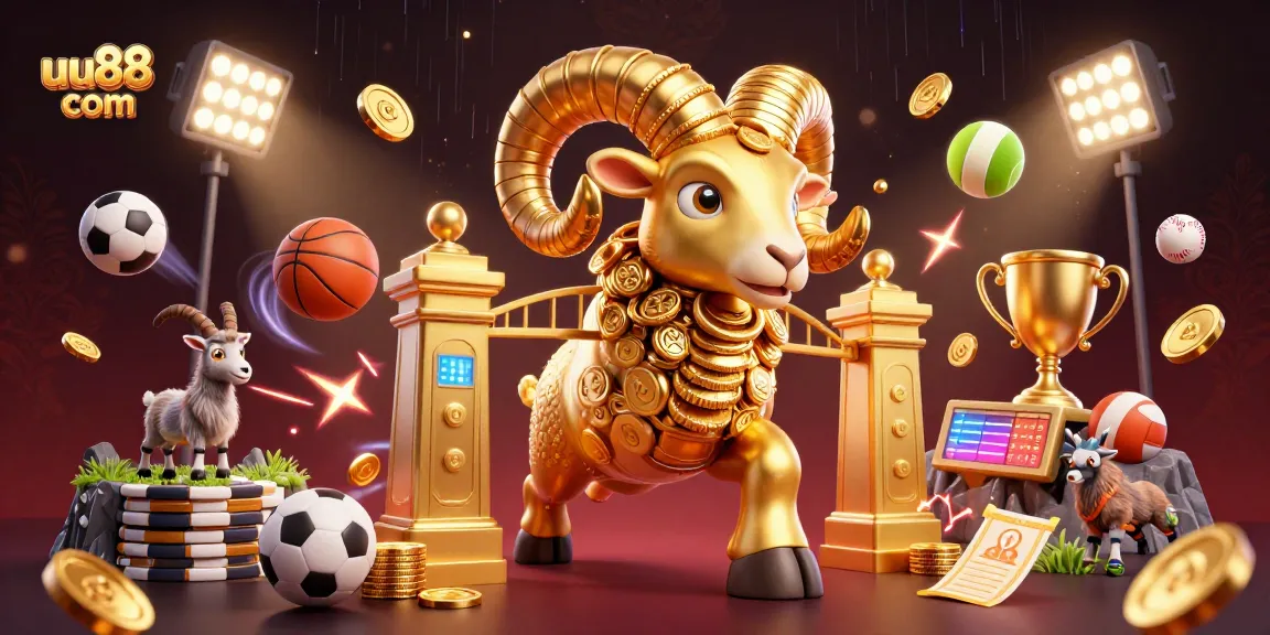 Experience the thrill of betting at uu88 com with a dynamic 3D illustration depicting casino elements and excitement.