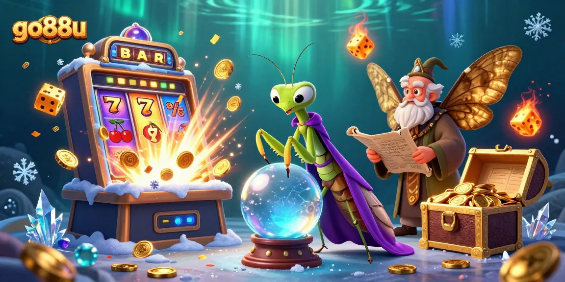 Experience the thrill of go88u with a vibrant showcase of jackpots and casino elements in 3D.