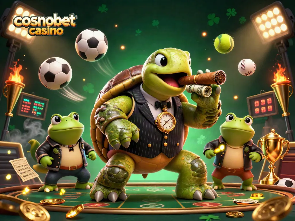 Experience thrilling gameplay at cosmobet casino with a vibrant 3D casino scene featuring engaging characters and betting action.
