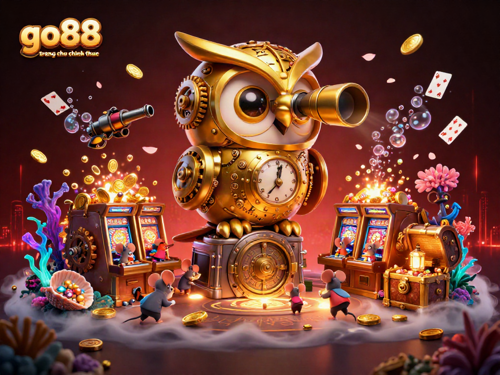 Play exciting games with go88 trang chu chinh thuc in a vibrant casino scene filled with treasures.